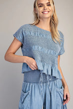 Load image into Gallery viewer, Harbor Chambray Top
