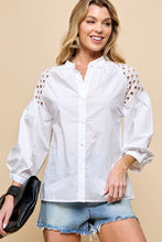Load image into Gallery viewer, Spring fling eyelet blouse

