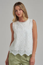 Load image into Gallery viewer, Magnolia Eyelet Top
