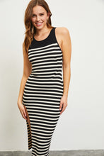 Load image into Gallery viewer, Sleek stripe midi dress
