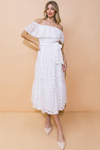 Load image into Gallery viewer, White Wisp Eyelet Dress
