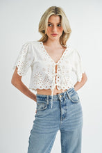 Load image into Gallery viewer, Daisy chain lace-up top
