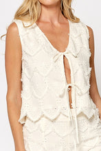 Load image into Gallery viewer, Ivory Waves Vest
