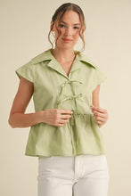 Load image into Gallery viewer, LimeLeaf Bow Top
