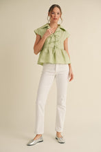 Load image into Gallery viewer, LimeLeaf Bow Top

