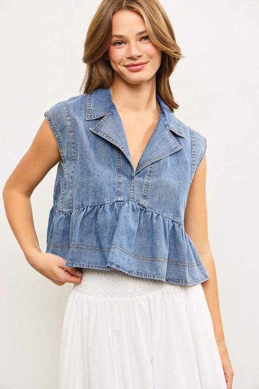 Denim District Top