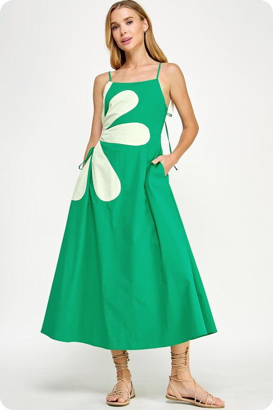 Emerald Daisy Dress
