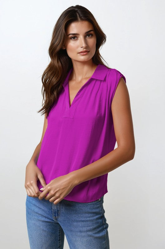 Magenta Pop Top