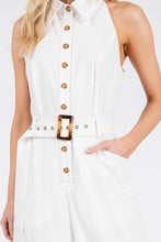 Load image into Gallery viewer, White Command Jumpsuit
