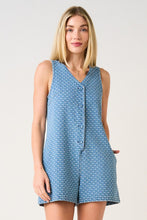 Load image into Gallery viewer, Laid-Back Denim Romper
