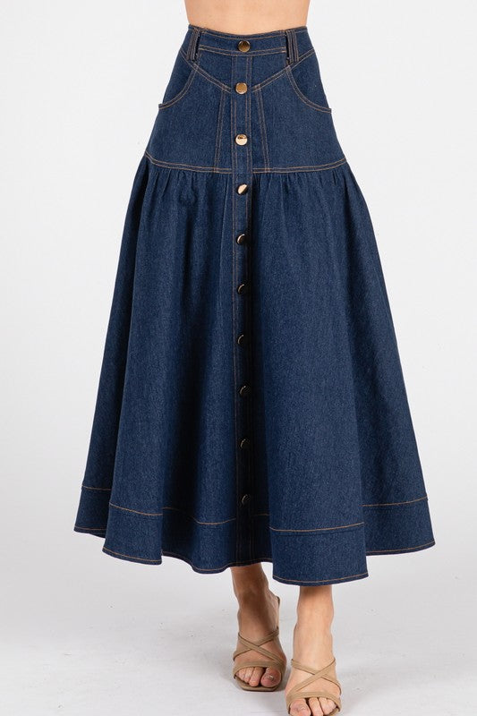 Soho Indigo Skirt