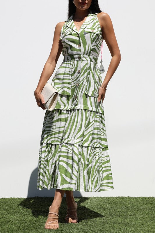 Palmline Dress