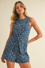 Load image into Gallery viewer, Fleur de Denim Set
