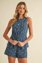 Load image into Gallery viewer, Fleur de Denim Set
