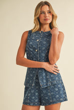 Load image into Gallery viewer, Fleur de Denim Set
