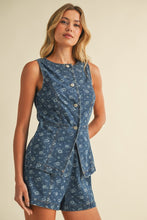 Load image into Gallery viewer, Fleur de Denim Set
