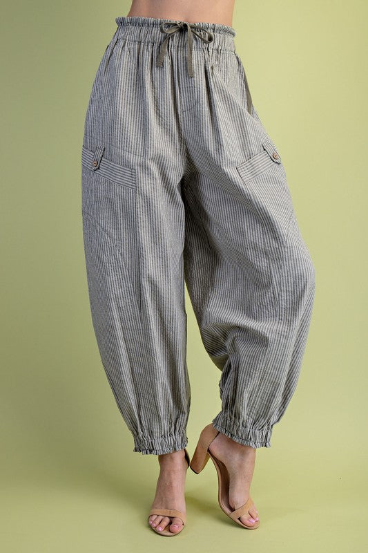 Olive Dune Parachute Pants