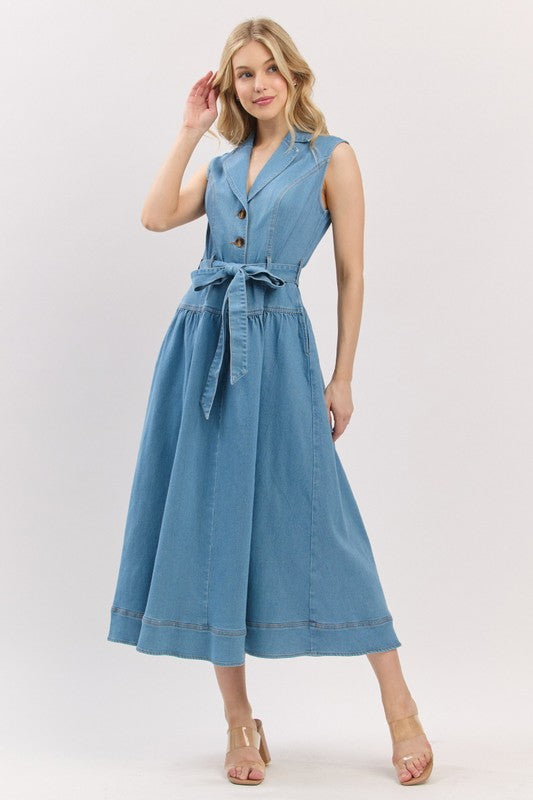Denim Town Midi