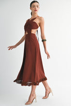 Load image into Gallery viewer, Mahogany Petal Dress
