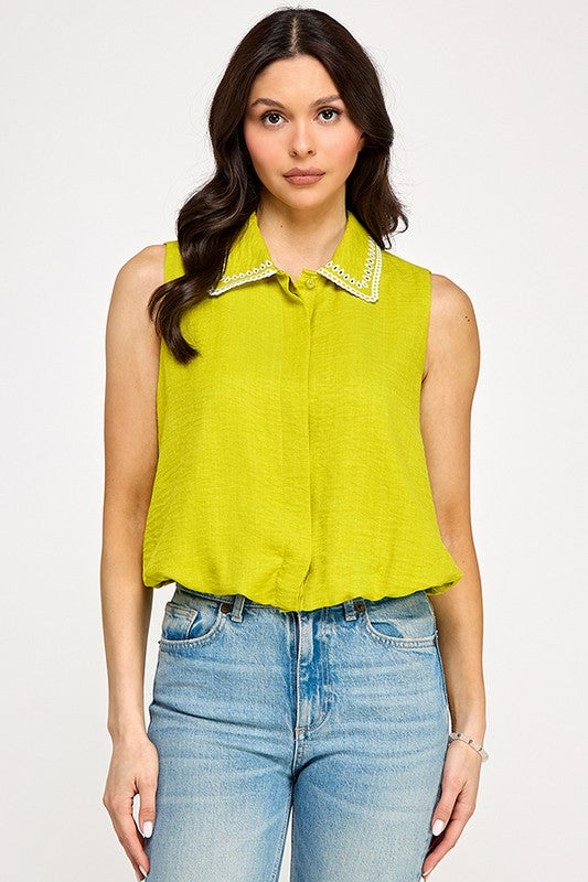 Crisp Collar Top