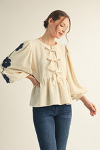 Load image into Gallery viewer, Navy Bloom Top
