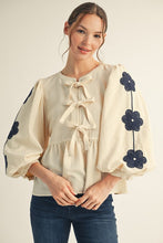 Load image into Gallery viewer, Navy Bloom Top
