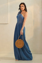 Load image into Gallery viewer, Blue Flora Jumpsuit
