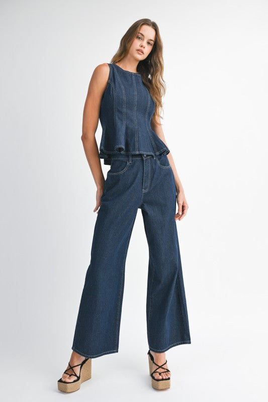 Denim Curve Set