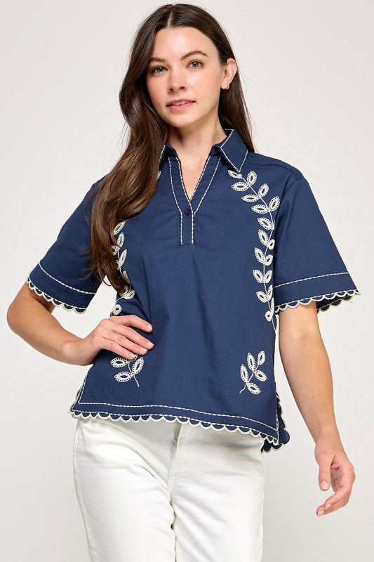 Harbor Leaf Top