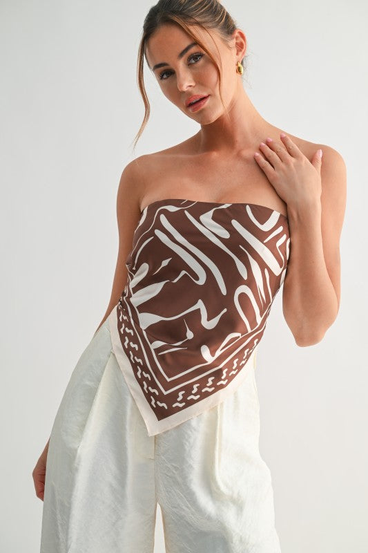 ChocoSwirl Scarf Top