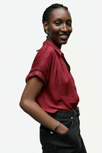Load image into Gallery viewer, Wine Whisper Blouse
