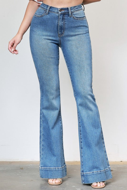 Retro Hem Jeans