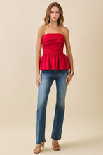 Load image into Gallery viewer, Red Muse Peplum
