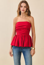 Load image into Gallery viewer, Red Muse Peplum

