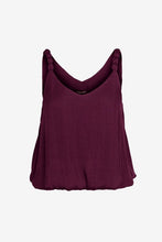 Load image into Gallery viewer, Wine Twist Strap Top
