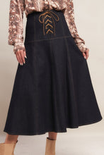 Load image into Gallery viewer, Denim Laced Skirt
