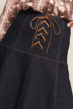 Load image into Gallery viewer, Denim Laced Skirt

