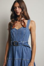 Load image into Gallery viewer, Dusty Trail Denim Midi
