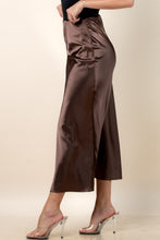 Load image into Gallery viewer, Café Satin Skirt
