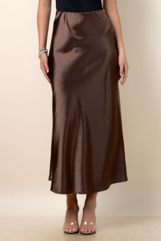 Café Satin Skirt