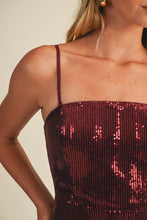 Load image into Gallery viewer, Burgundy Spark Dress
