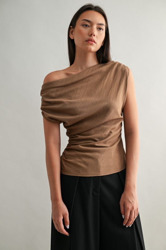 Bronze Drape Top