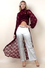 Load image into Gallery viewer, Merlot Lace Tunic
