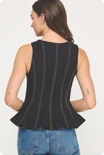 Load image into Gallery viewer, Metro Stitch Peplum
