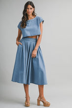 Load image into Gallery viewer, Denim Tie-Back Set
