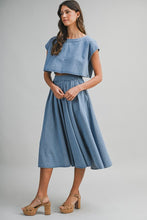 Load image into Gallery viewer, Denim Tie-Back Set
