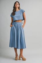 Load image into Gallery viewer, Denim Tie-Back Set
