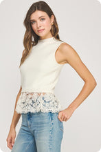 Load image into Gallery viewer, Ivory Bloom Peplum
