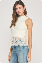 Load image into Gallery viewer, Ivory Bloom Peplum
