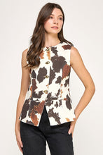 Load image into Gallery viewer, Cowhide Chic Vest
